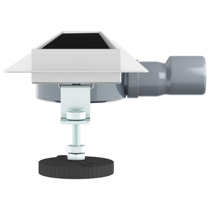 Duschabfluss mit Glashülle und 360° Siphon Schwarz 90 cm