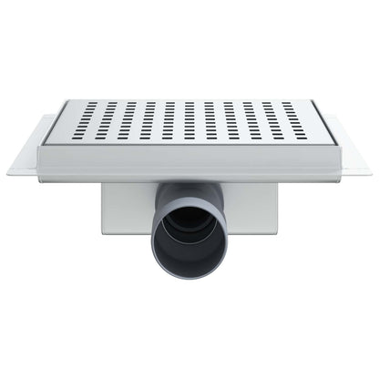 Punkt Duschablauf Silber 20 x 20 cm Edelstahl 304