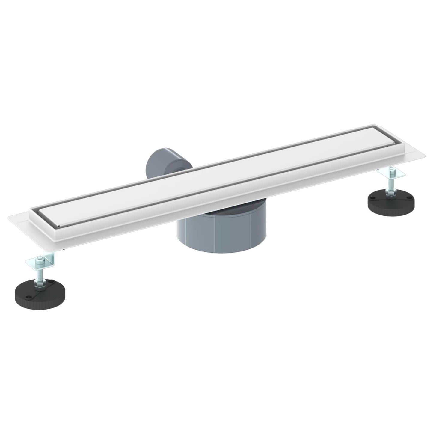 Duschablauf 2-in-1 mit 360° Siphon Silber 54 x 11 x 9,5 cm