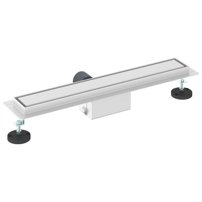 2 in 1 Duschabfluss Silber 60 cm Edelstahl 304