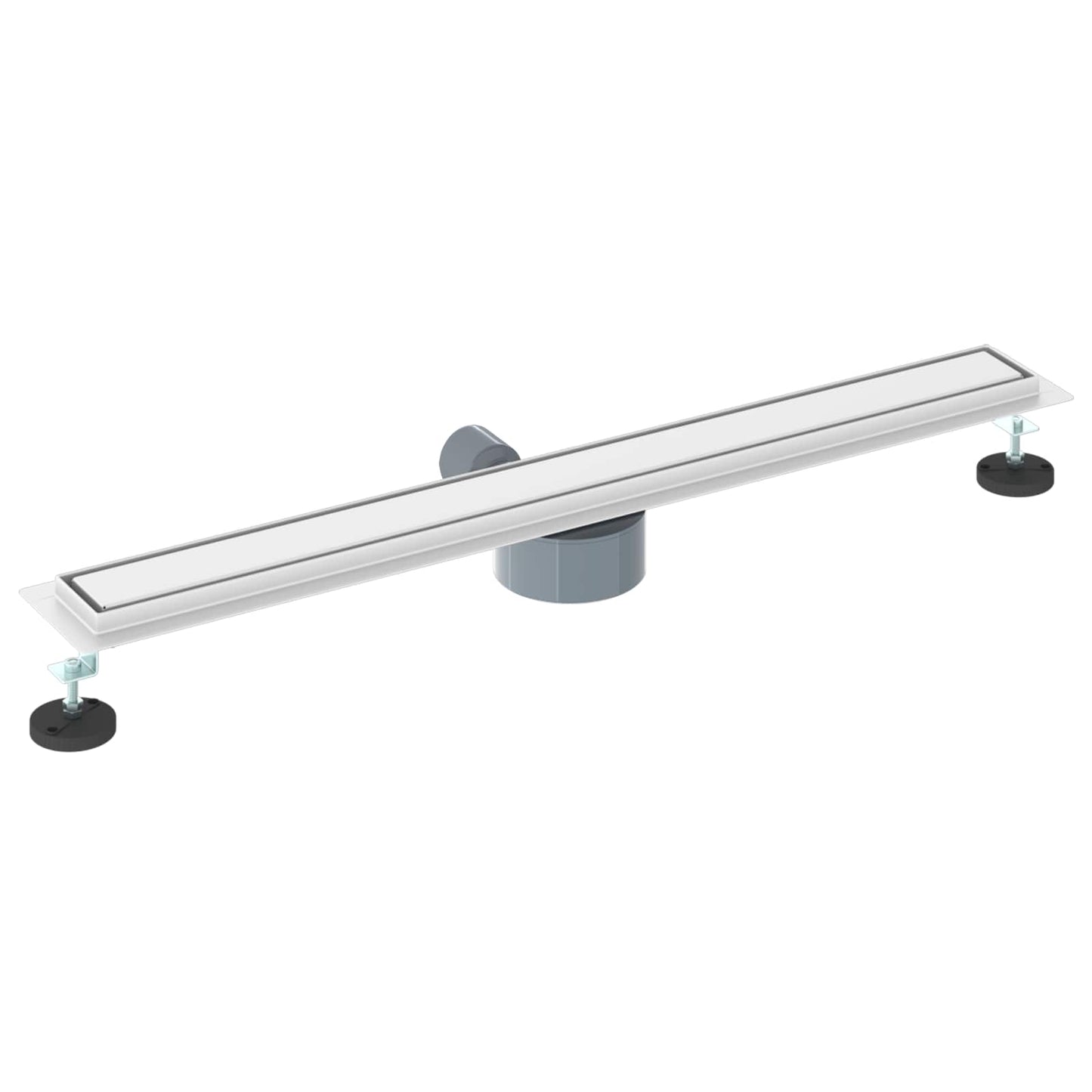 Duschablauf 2-in-1 mit 360° Siphon Silber 80 cm Edelstahl 304