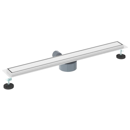 Duschablauf 2-in-1 mit 360° Siphon Silber 80 cm Edelstahl 304