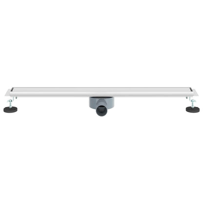 Duschablauf 2-in-1 mit 360° Siphon Silber 80 cm Edelstahl 304