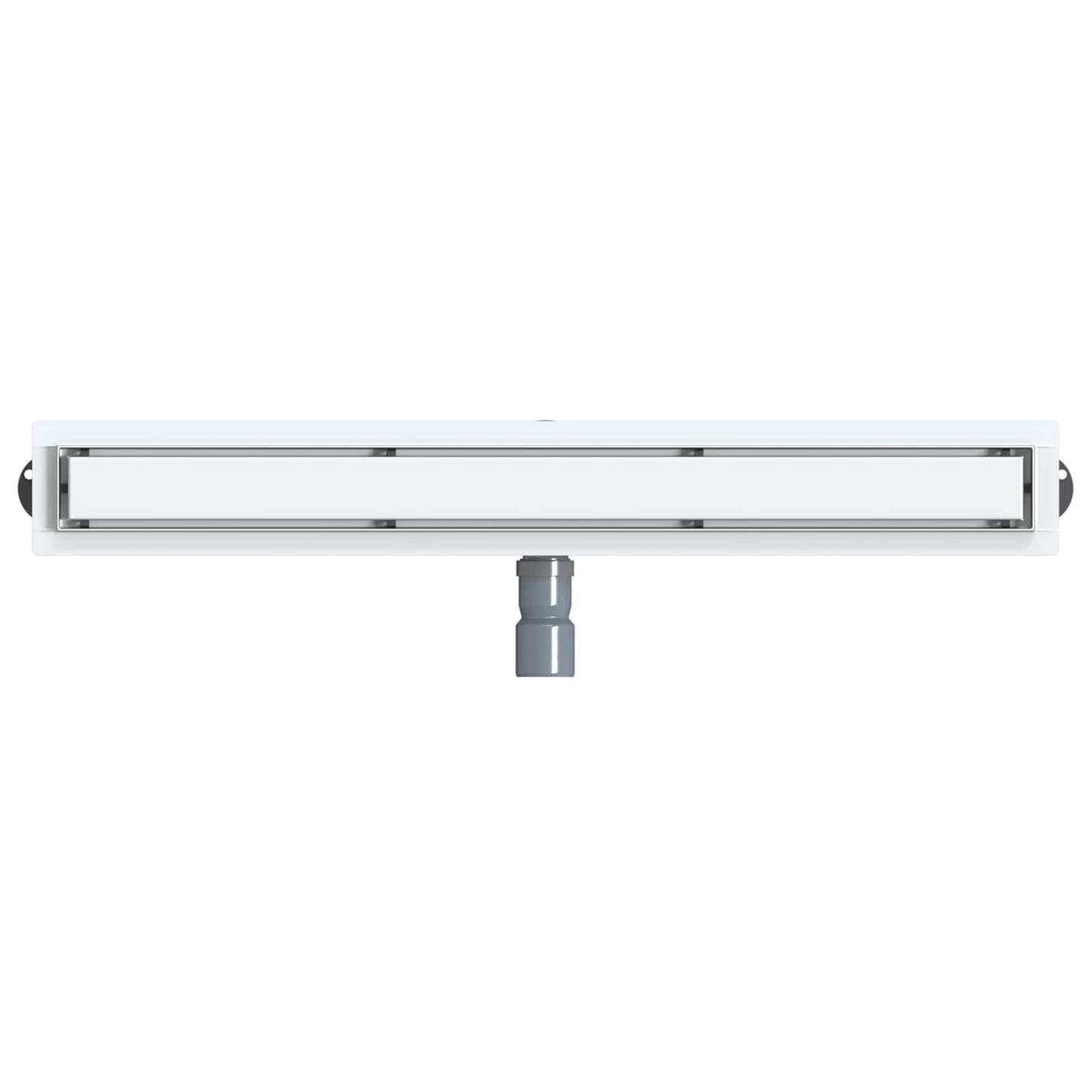 Duschablauf 2-in-1 mit 360° Siphon Silber 80 cm Edelstahl 304