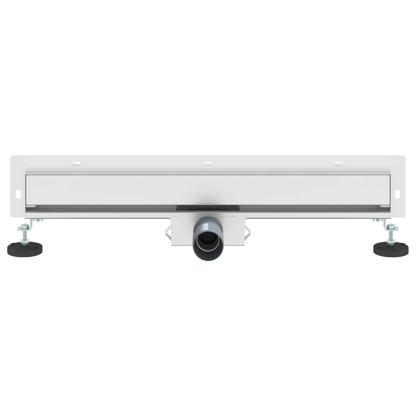 Wandmontierter Duschablauf Silber 60 cm Edelstahl 304