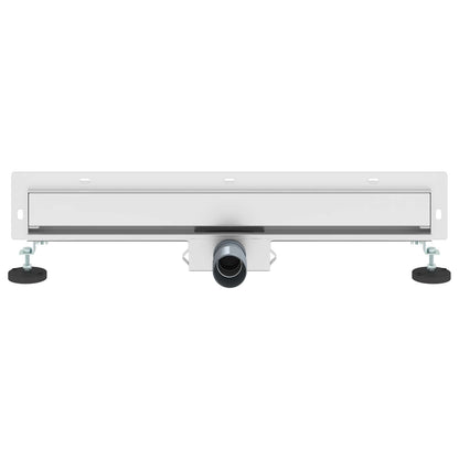 Wandmontierter Duschablauf Silber 60 cm Edelstahl 304