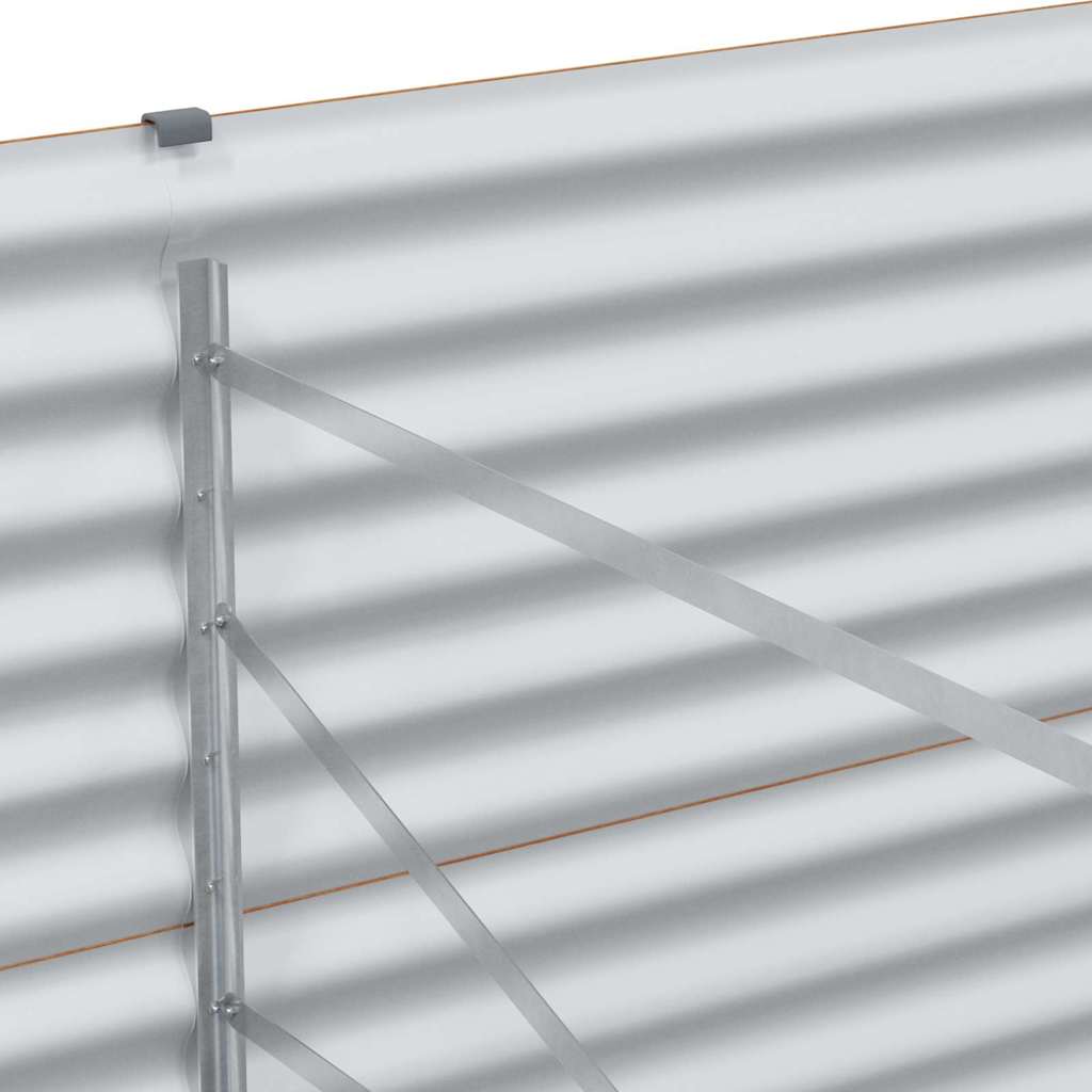 Hochbeet Hellbraun 485 x 100 x 68 cm Verzinkter Stahl