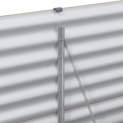 Hochbeet Hellbraun 582 x 50 x 68 cm Verzinkter Stahl