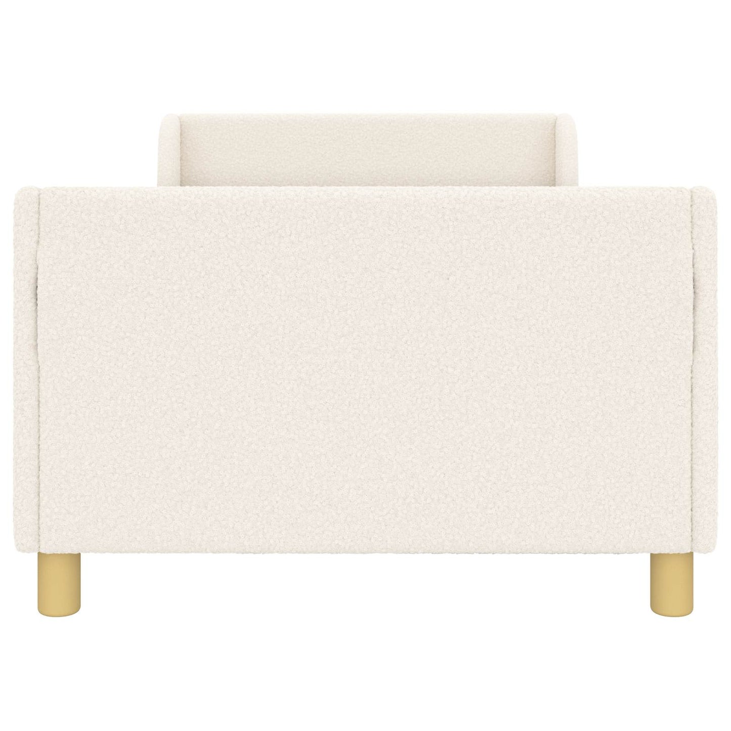 Kinderbettgestell mit Kopfteil Creme 80 x 200 cm Schafstoff