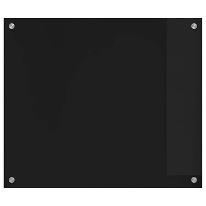Küchenrückwand Schwarz 70 x 60 cm Gehärtetes Glas