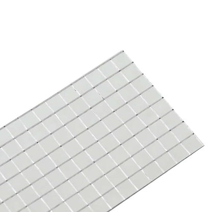 Spiegel-Mosaikfliese Geometrisch 12 pcs Silber 100 x 4 cm Glas