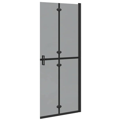 Walk-In Duschwand Schwarz 80 x 6,5 x 190 cm