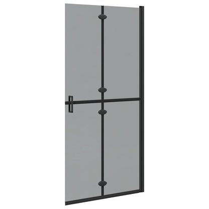 Walk-In Duschwand Schwarz 90 x 6.5 x 190 cm
