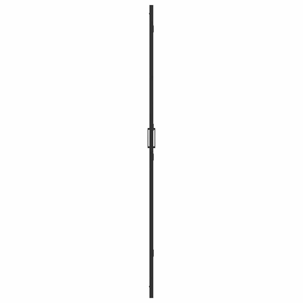 Walk-In Duschwand Schwarz 110 x 6,5 x 190 cm