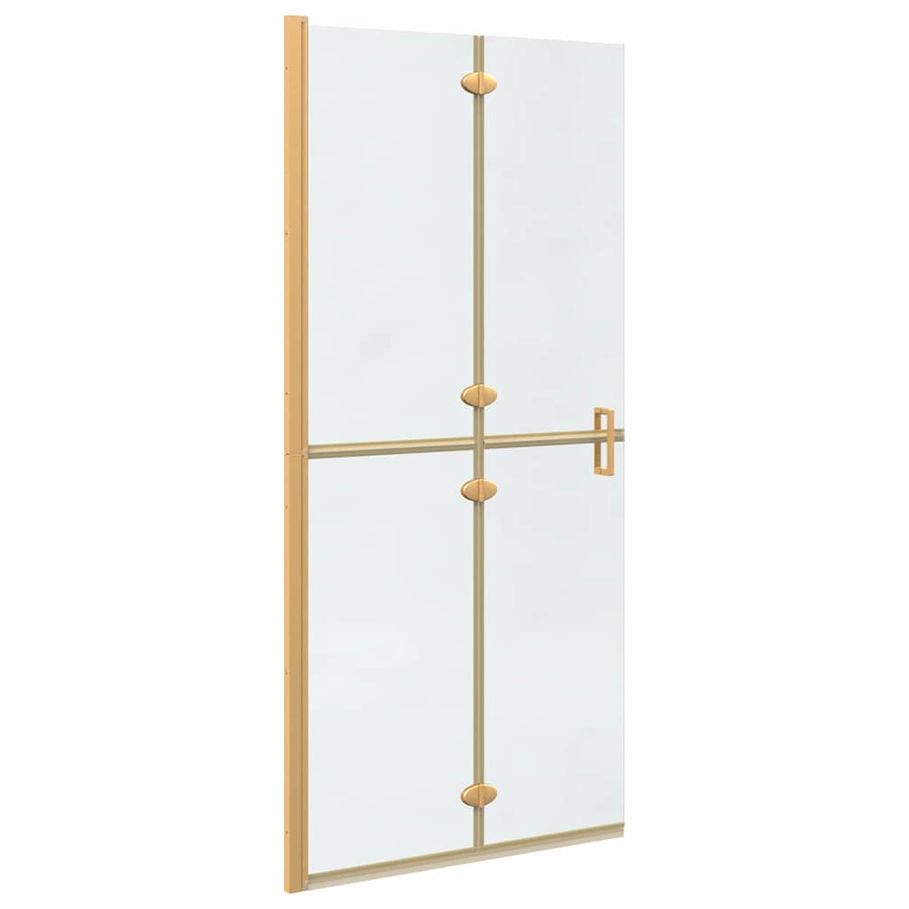 Walk-In Duschwand Gold 90 x 6.5 x 190 cm