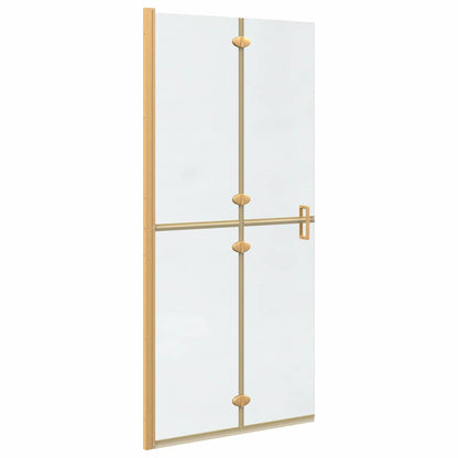 Walk-In Duschwand Gold 90 x 6.5 x 190 cm
