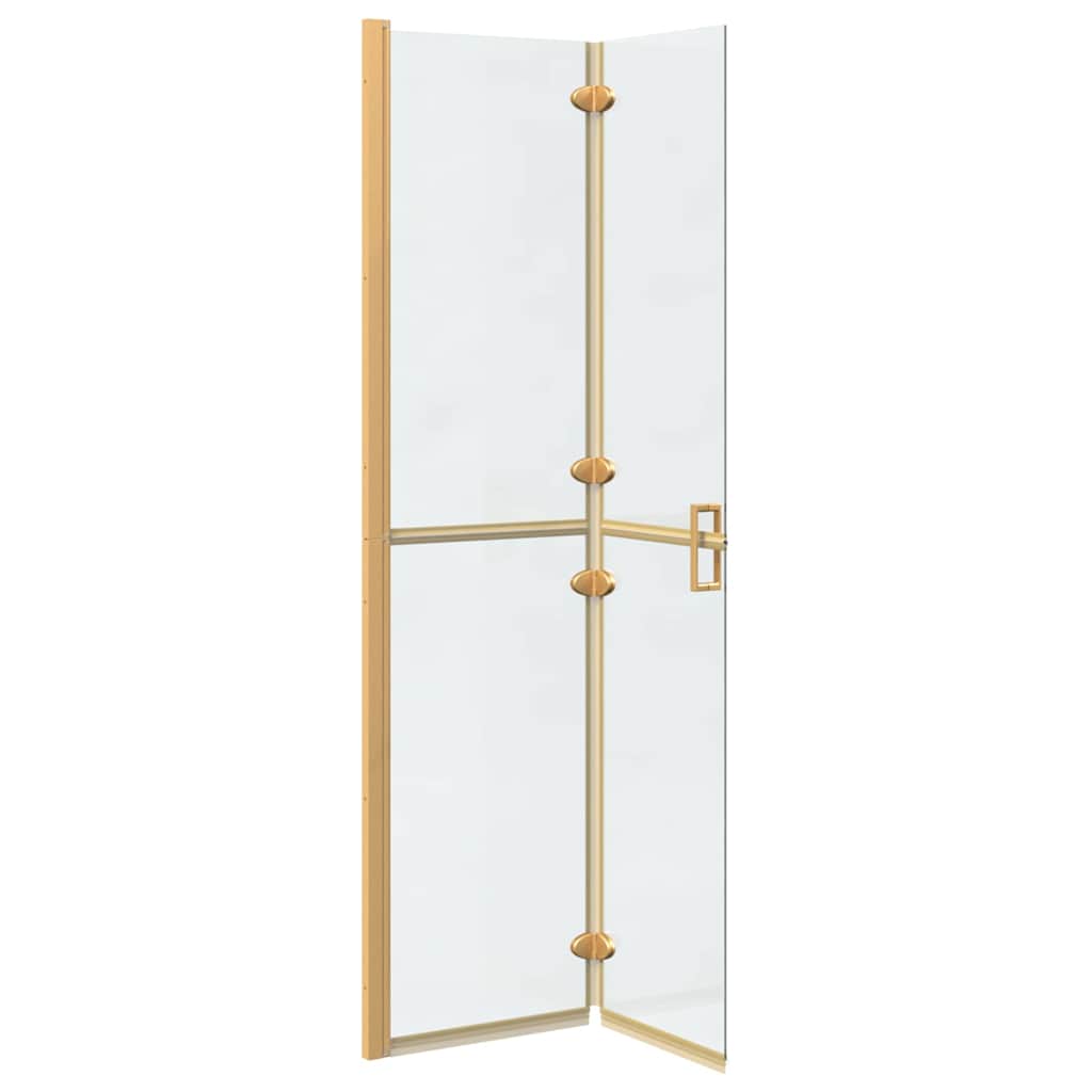Walk-In Duschwand Gold 90 x 6.5 x 190 cm