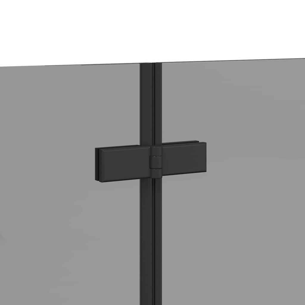 Bad-Duschschirm Schwarz 120 x 68 x 130 cm