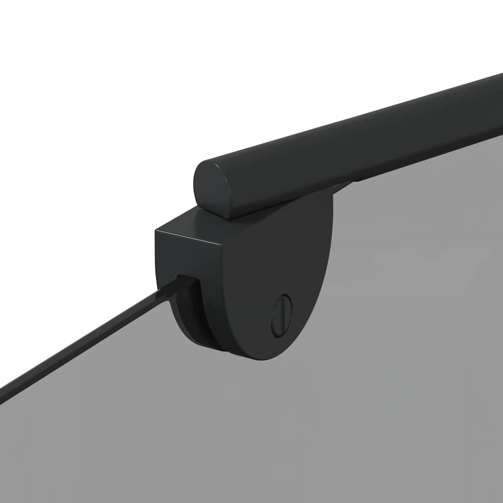 Bad-Duschschirm Schwarz 120 x 68 x 130 cm