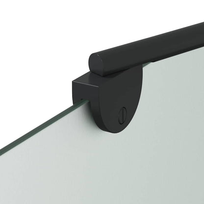 Bad-Duschschirm Schwarz 120 x 68 x 130 cm