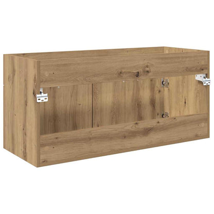 Waschbeckenunterschrank mit Tür Artisan-Eiche Holzwerkstoff