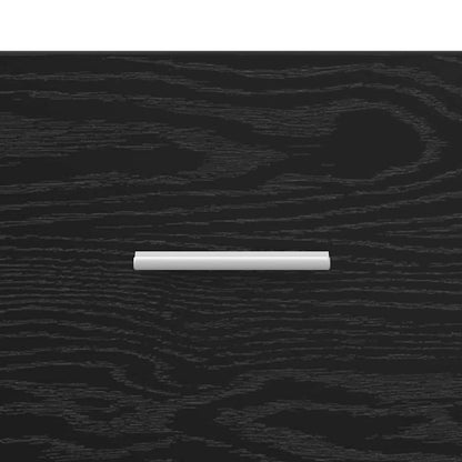 Waschbeckenunterschrank Schwarz Eichen-Optik Holzwerkstoff