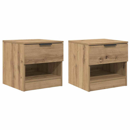 Bettschrank 2 pcs Artisan-Eiche 40 x 39 x 40 cm Holzwerkstoff