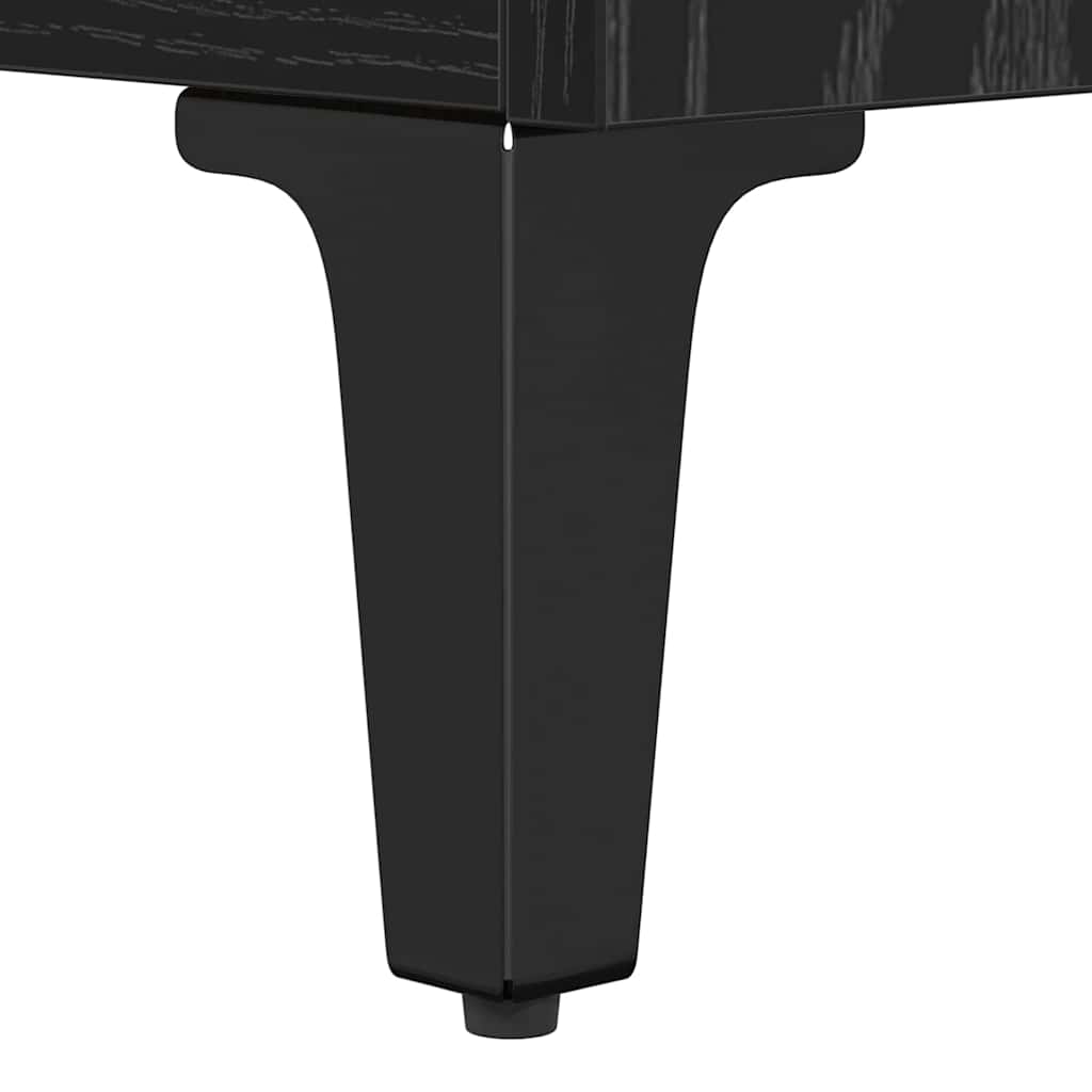 Sideboard Schwarz Eichen-Optik 69,5 x 34 x 90 cm