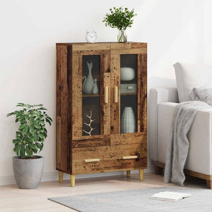 Highboard mit Schubladen Altholz 70 x 31 x 115 cm Holzwerkstoff