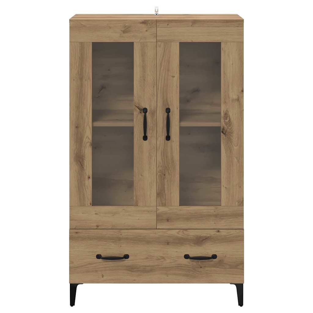 Highboard Artisan-Eiche 70 x 31 x 115 cm Verbundholz und Eisen