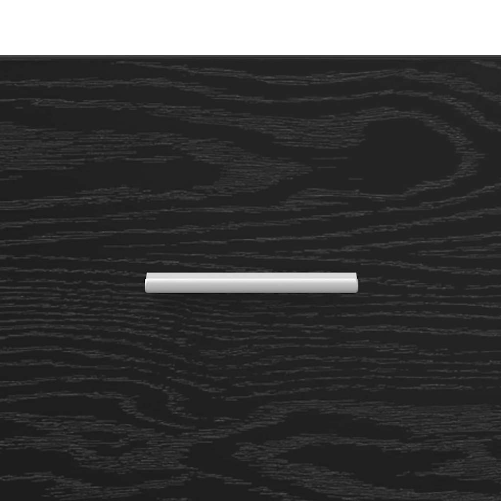 Nachttisch Schwarz Eichen-Optik 40 x 40 x 63 cm Holzwerkstoff