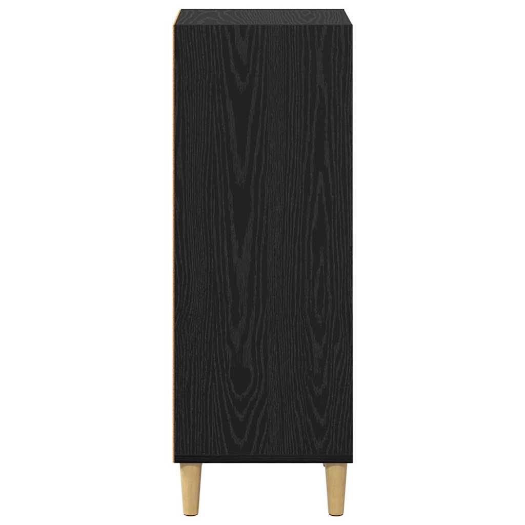 Sideboard Schwarz Eichen-Optik 34,5 x 32,5 x 90 cm