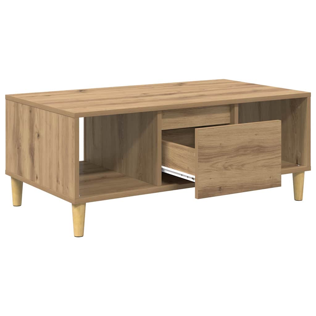 Couchtisch Artisan-Eiche 90 x 50 x 26,5 cm Holzwerkstoff