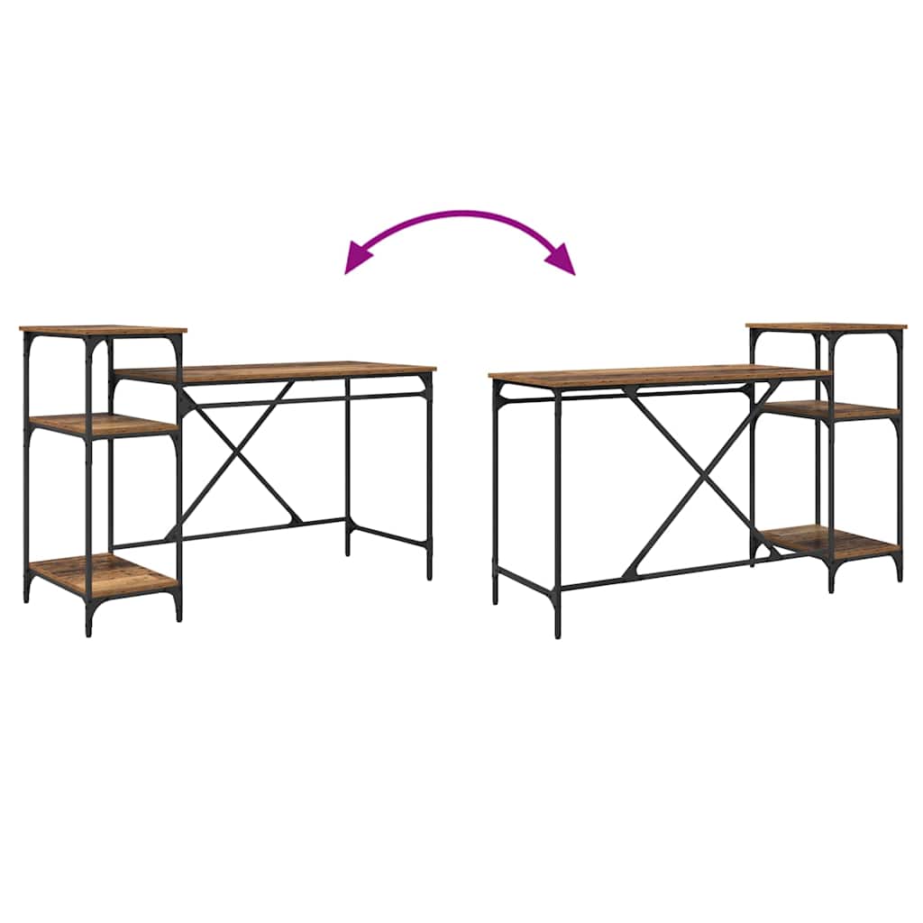Schreibtisch Altholz 135 x 50 x 90 cm Holzwerkstoff