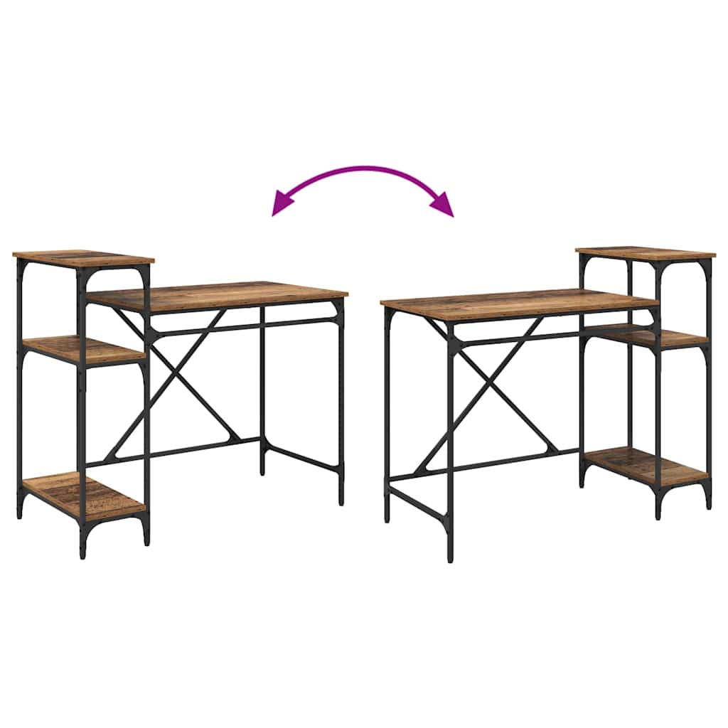 Schreibtisch Altholz 105 x 50 x 90 cm Holzwerkstoff