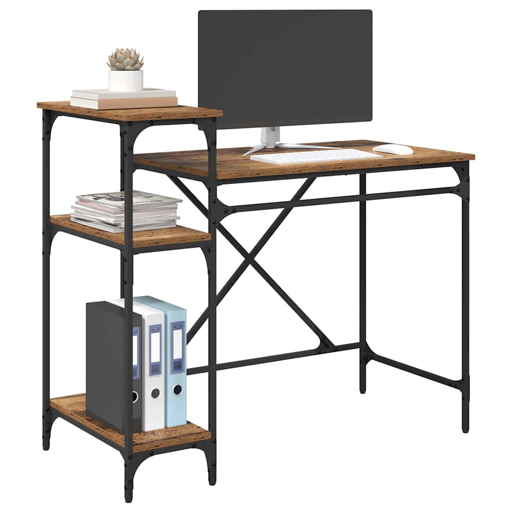 Schreibtisch Altholz 105 x 50 x 90 cm Holzwerkstoff