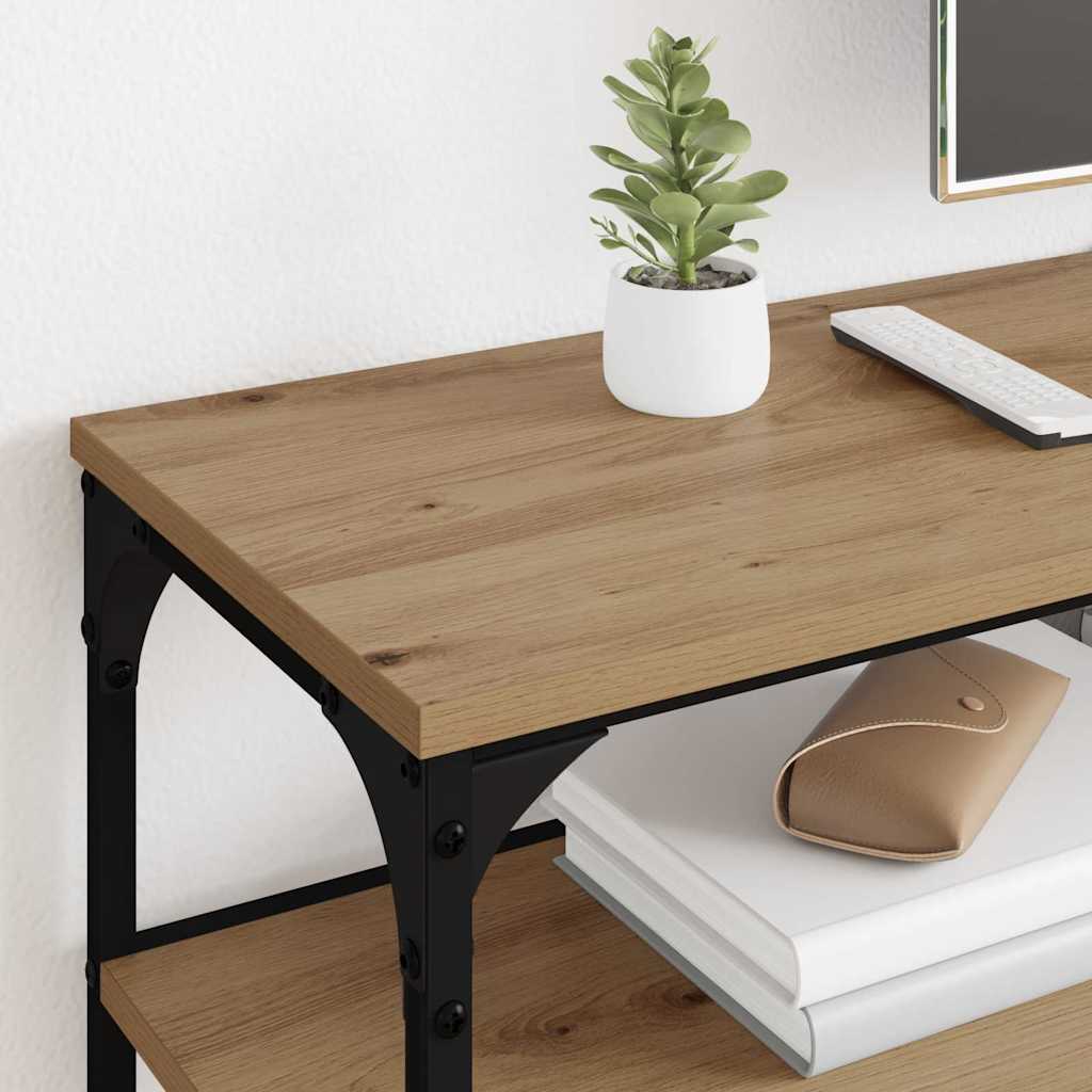 TV-Schränk Artisan-Eiche 200 x 30 x 50 cm Verbundholz und Eisen