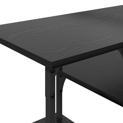 TV-Schränk Schwarz Eichen-Optik 102 x 35 x 45,5 cm