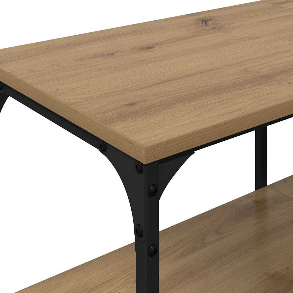 TV-Schränk Artisan-Eiche 201 x 35 x 45 cm Verbundholz und Eisen