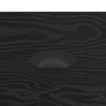 Couchtisch Schwarz Eichen-Optik 90 x 50 x 35 cm Holzwerkstoff