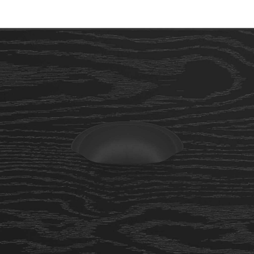 Nachttisch Schwarz Eichen-Optik 36 x 43 x 60 cm Holzwerkstoff
