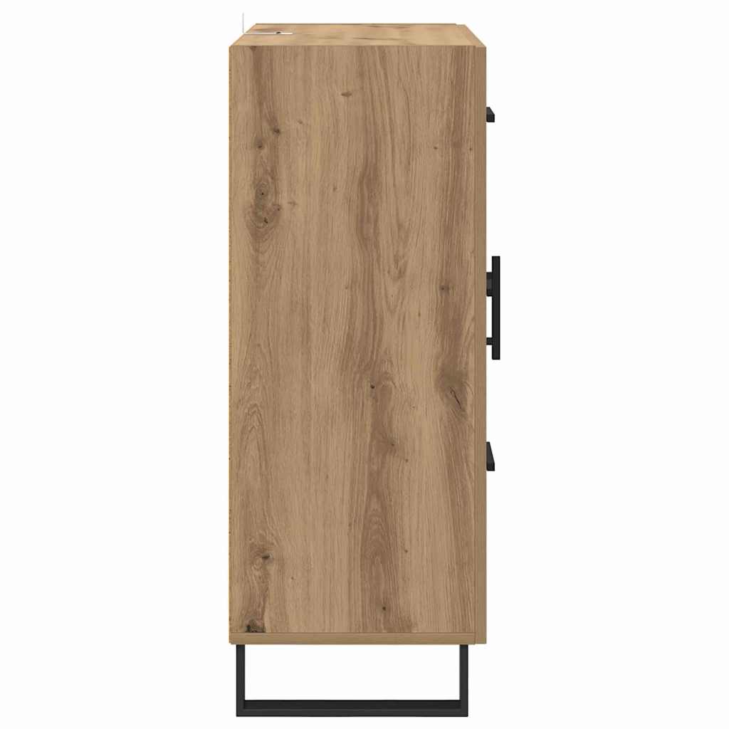 Sideboard Artisan-Eiche 69,5 x 34 x 90 cm Verbundholz und Eisen
