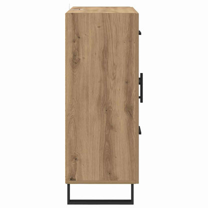 Sideboard Artisan-Eiche 69,5 x 34 x 90 cm Verbundholz und Eisen