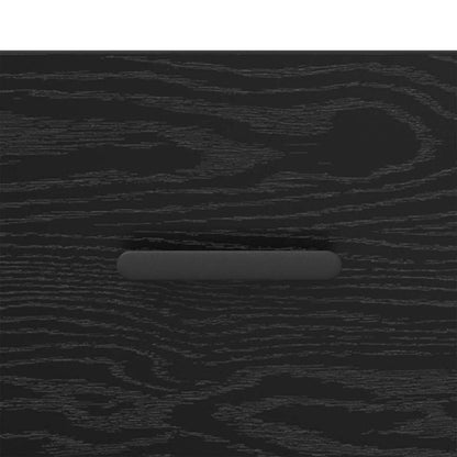 Sideboard Schwarz Eichen-Optik 34 x 34,5 x 90 cm Holzwerkstoff