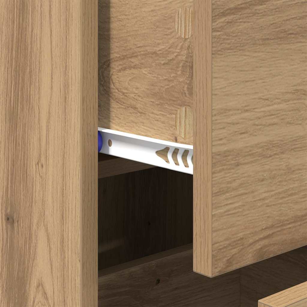 Sideboard Artisan-Eiche 34 x 34,5 x 90 cm Holzwerkstoff