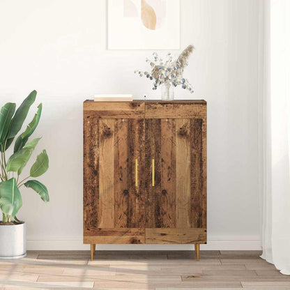 Sideboard Altholz 69,5 x 34 x 90 cm Verbundholz und Eisen
