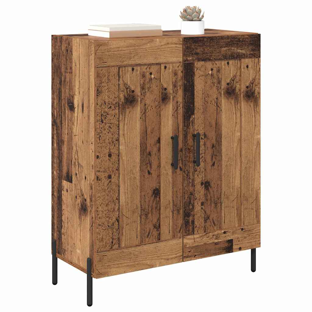 Sideboard Altholz 69,5 x 34 x 90 cm Verbundholz und Eisen