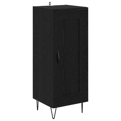 Sideboard Schwarz Eichen-Optik 34,5 x 34 x 90 cm