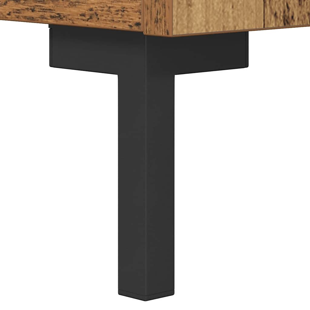 Sideboard Olden Altholz 34,5 x 34 x 90 cm Verbundholz und Eisen