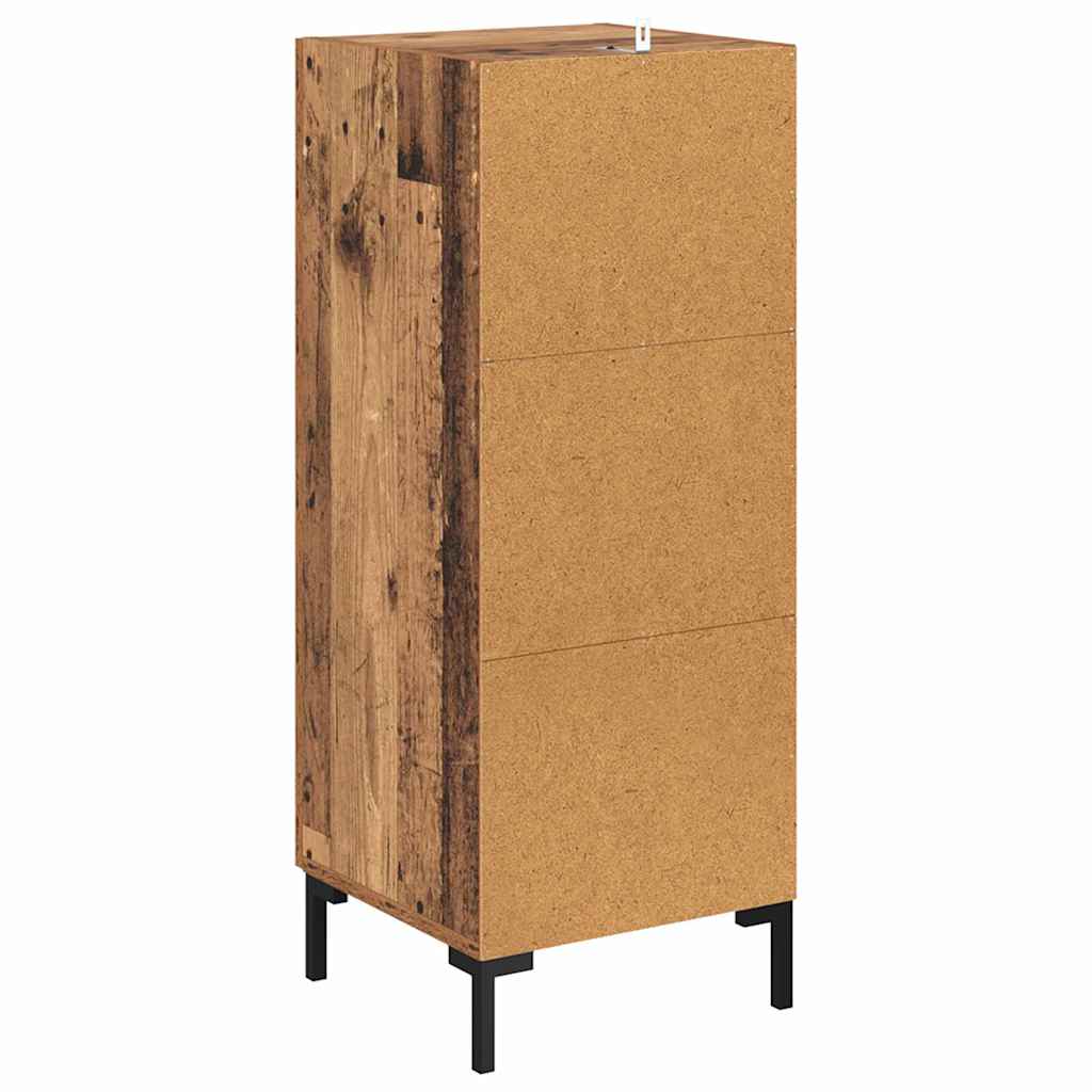 Sideboard Olden Altholz 34,5 x 34 x 90 cm Verbundholz und Eisen